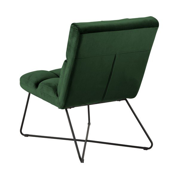 Fotoliu verde cu tapițerie din catifea Alba – Actona-image-3