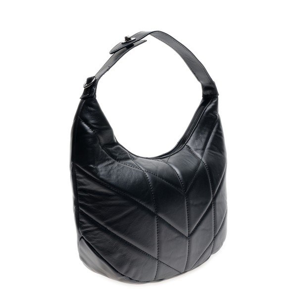 Geantă din piele Anna Luchini, negru-image-3