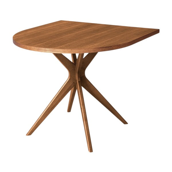 Masă de dining cu aspect de lemn de stejar 90x90 cm Jubi – Ragaba