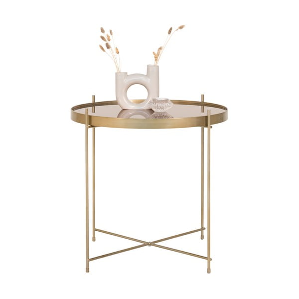 Măsuță de cafea rotundă aurie ø 48 cm Venezia - House Nordic-image-2