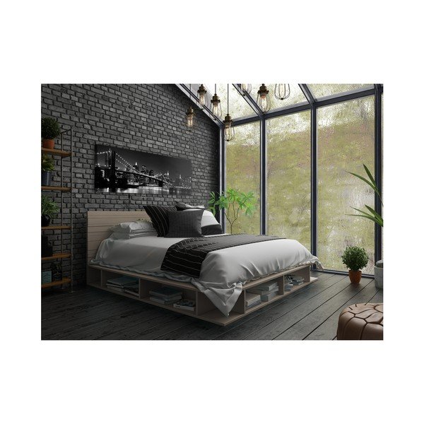 Tablou Styler Canvas Bridge, 45 x 140 cm-image-1