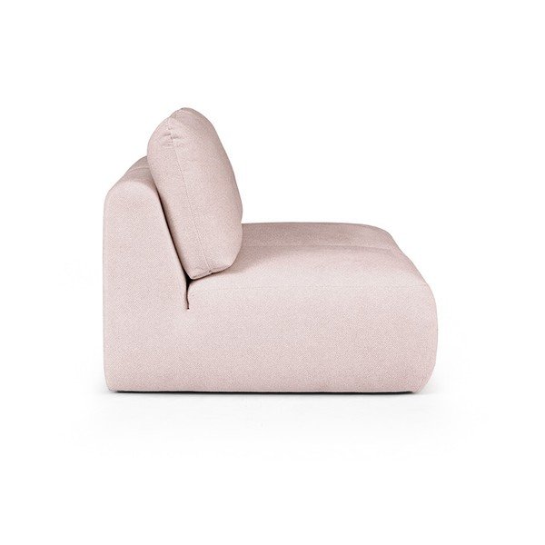 Canapea roz-deschis cu tapițerie din țesătură bouclé 164 cm Mirel – Rodier-image-3