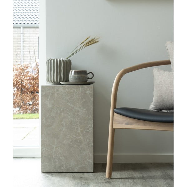 Măsuță auxiliară cu aspect de marmură 30x30 cm Prague – House Nordic-image-1