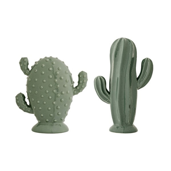 Set 2 decorațiuni Bloomingville Cactus, verde