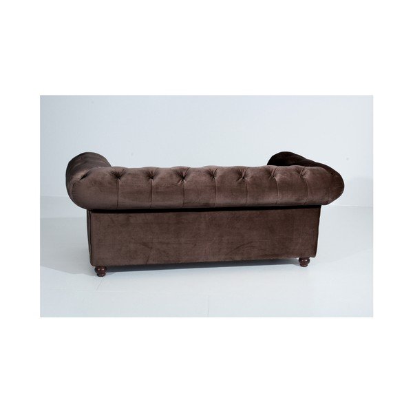 Canapea Max Winzer Orleans Velvet, 196 cm, maro închis-image-3