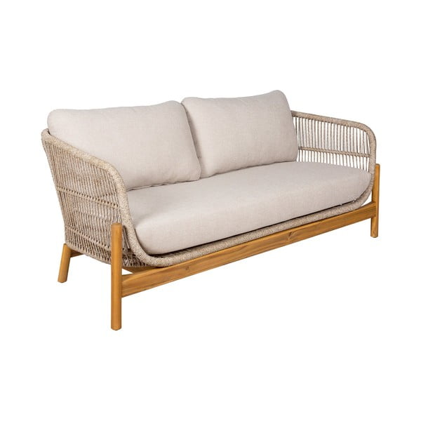 Set mobilier de grădină crem/în culoare naturală din lemn de acacia pentru 4 persoane Terracina – House Nordic-image-1