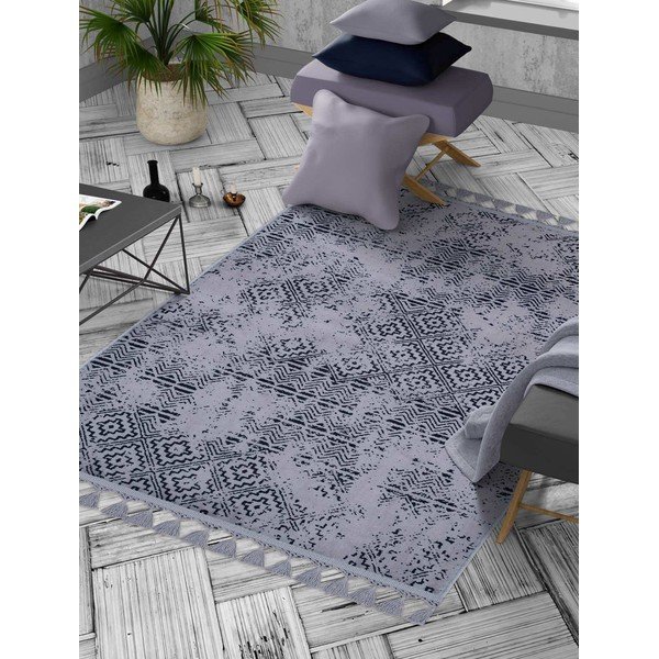 Covor lavabil gri 150x80 cm - Vitaus-image-1