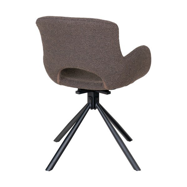 Set de scaune de sufragerie maro cu cotiere 2 buc. tapițat Amorim – House Nordic-image-2