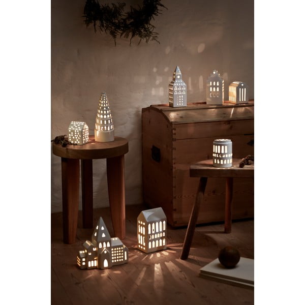 Sfeșnic pentru lumânări pastilă din ceramică Urbania Lighthouse Church Tower – Kähler Design-image-4