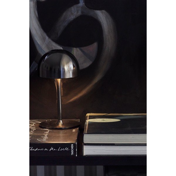 Veioză gri închis LED cu control prin telecomandă cu abajur din metal (înălțime 22 cm) Tim – Sirius-image-3