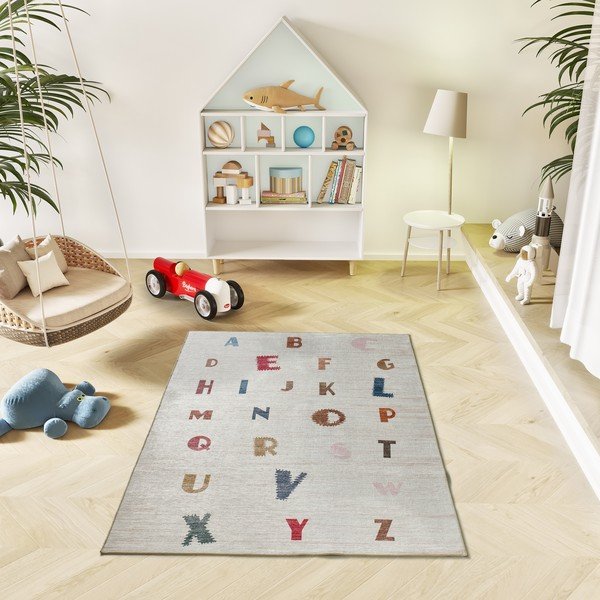 Covor pentru copii crem lavabil 120x170 cm Candy – Universal-image-1