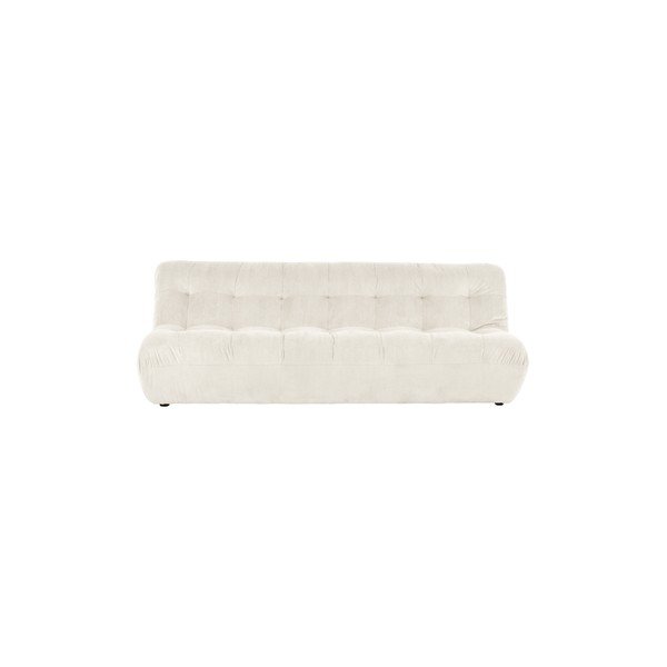 Canapea crem cu tapițerie din catifea reiată  212 cm Kelso – Jotex-image-2