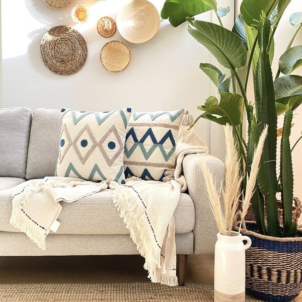 Set 2 perne decorative Joynodes Beach, 43 x 43 cm-image-1