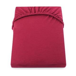 Cearșaf de pat elastic din jerseu DecoKing Amber Collection, 180-200 x 200 cm, roșu