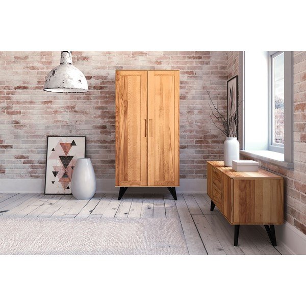 Șifonier din lemn de fag 91x185 cm Golo - The Beds-image-1