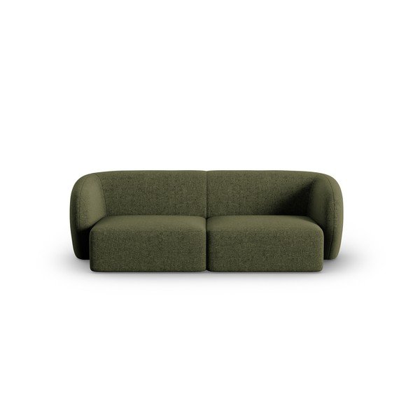 Canapea verde cu tapițerie din chenille 188 cm Paolo – Milo Casa