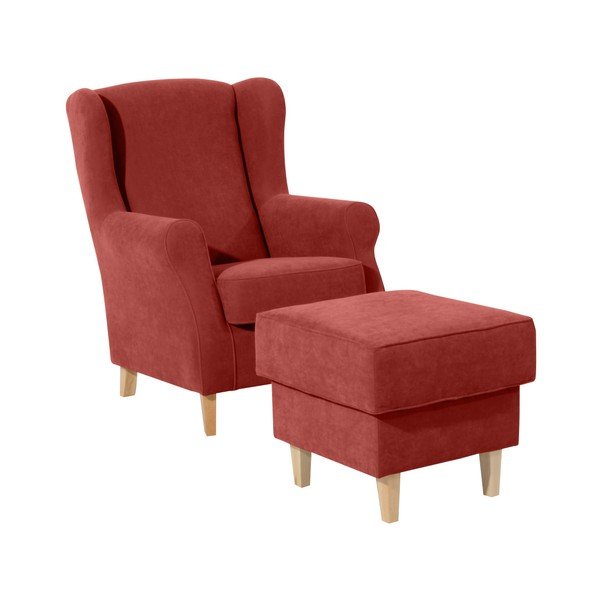 Taburet Max Winzer Lorris, roșu cărămiziu-image-2