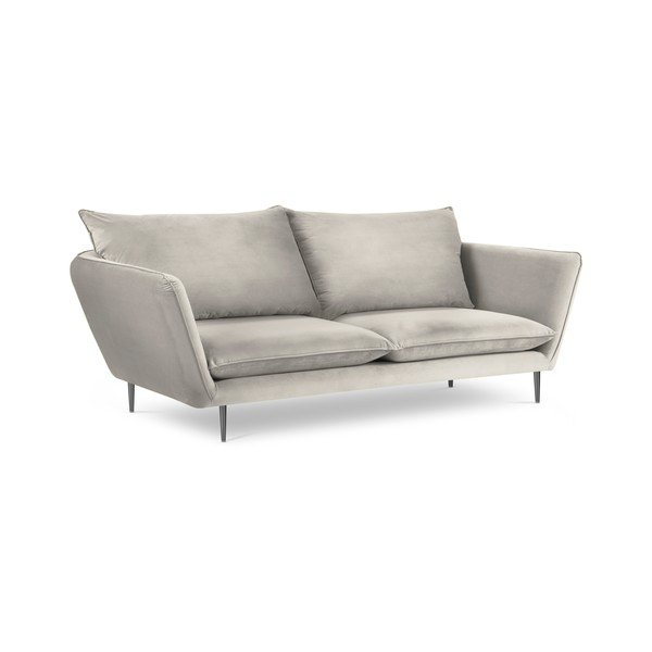 Canapea cu 4 locuri din catifea Mazzini Sofas Acacia, lungime 225 cm, bej-image-4