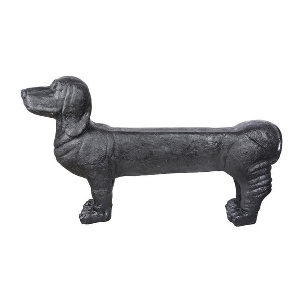 Bancă de grădină neagră Dachshund – Esschert Design-image-3