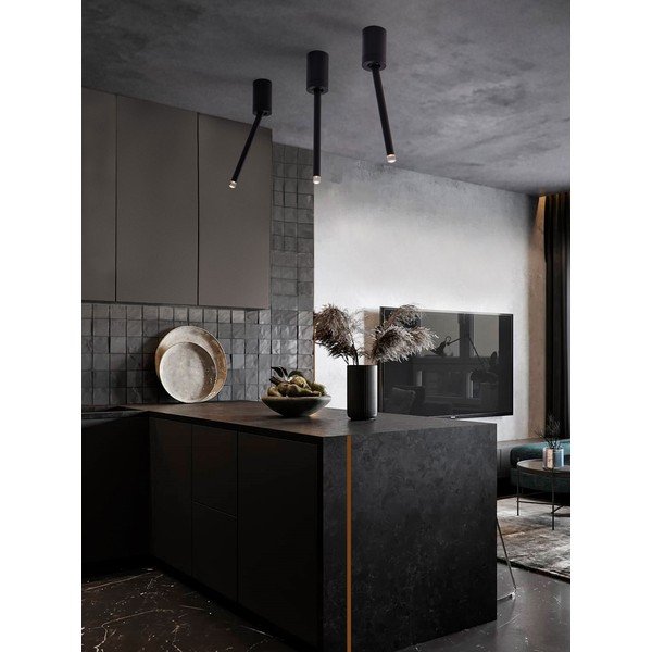 Plafonieră negru-mat LED cu structură flexibilă din aluminiu Stilvi – Nova Luce-image-1