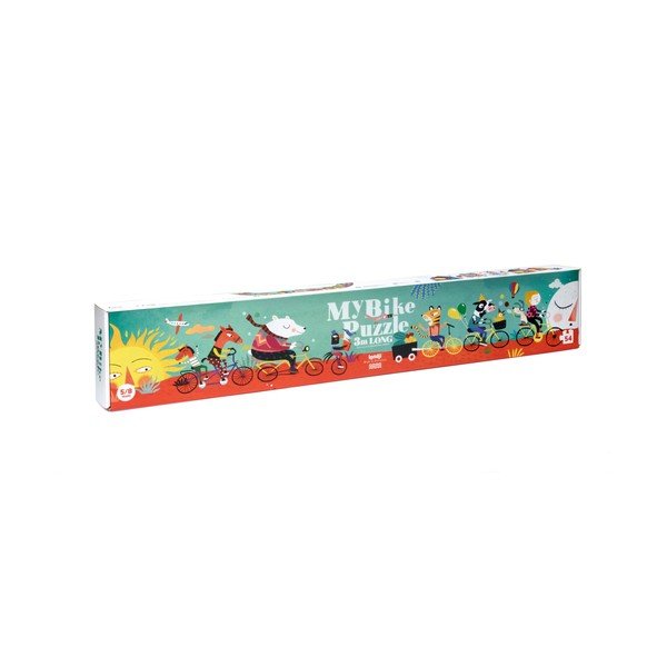 Puzzle lung Londji Pe bicicletă, 54 piese