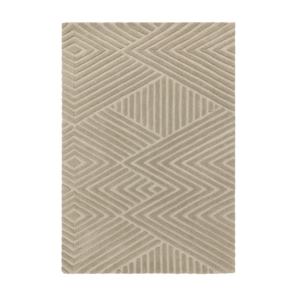Covor maro deschis din lână 120x170 cm Hague – Asiatic Carpets