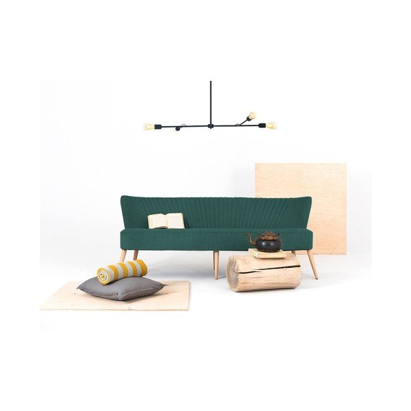 Canapea cu 3 locuri Custom Form Harry, verde-image-1