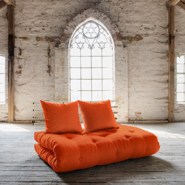 Canapea extensibilă Karup Shin Sano Natur/Orange