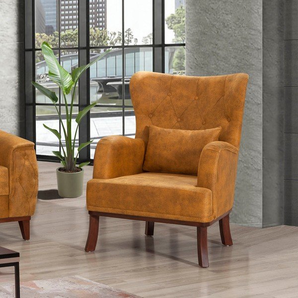 Fotoliu galben Mart – Balcab Home-image-1