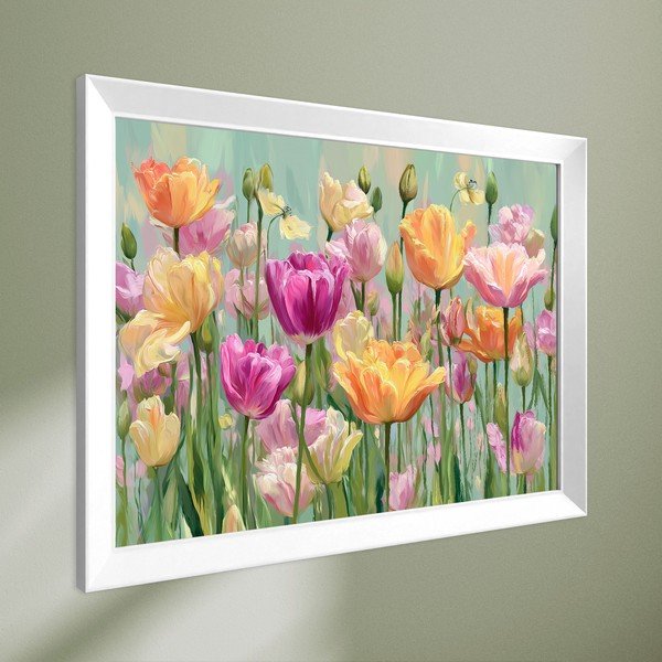 Tablou cu ramă imprimat 75x56 cm Spring Tulip – Styler-image-4