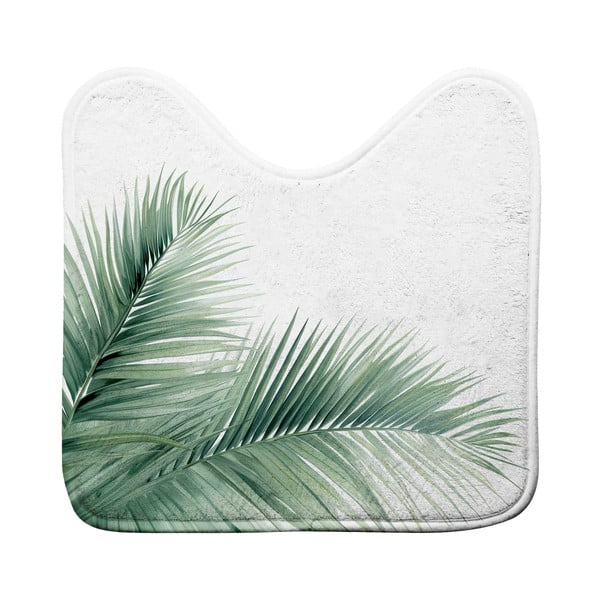 Covoraș de baie alb-verde pentru WC 45x45 cm Havane – douceur d'intérieur