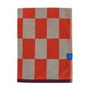 Prosop portocaliu/bej din bumbac organic din frotir 70x133 cm Retro – Mette Ditmer Denmark