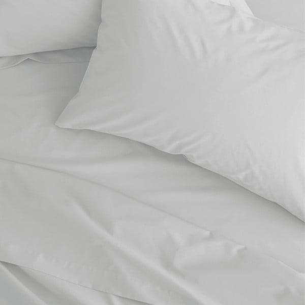 Cearceaf alb din bumbac percale cu elastic 90x190 cm Easy Iron Percale – Catherine Lansfield-image-2