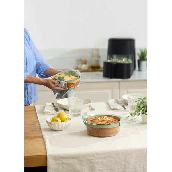 Formă de copt din sticlă 20,5x19,5 cm – Lékué-image-1