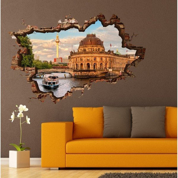 Autocolant de perete 3D Art Marro, 135 x 90 cm-image-1