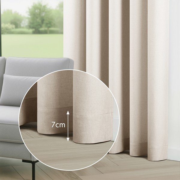 Draperie crem dimout (semi-opacă) Calisto – Filumi-image-4