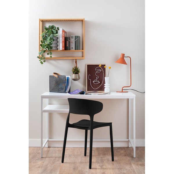 Scaune de dining negre 4 buc. din plastic Fain – Leitmotiv-image-1