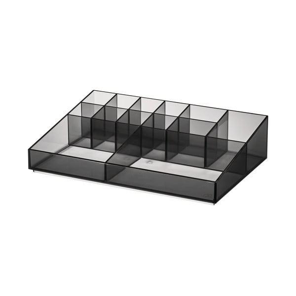 Organizator de baie negru mat pentru cosmetice din plastic reciclat Cosmetic Station – iDesign-image-2