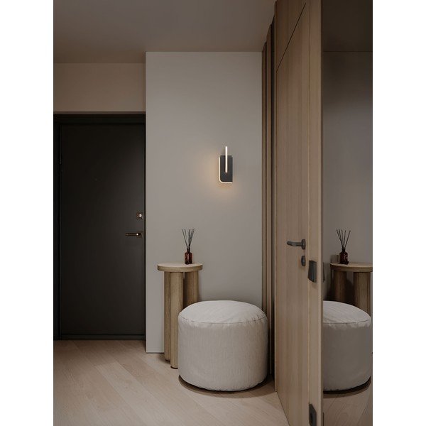 Aplică de perete gri deschis LED cu intensitate reglabilă din metal Totem – Nova Luce-image-2