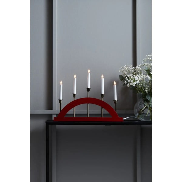 Decorațiune luminoasă de Crăciun roșie Bridge – Markslöjd-image-1