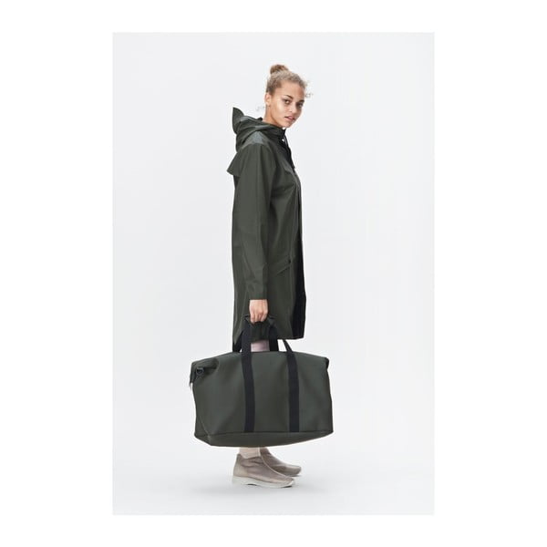 Geantă sport impermeabilă Rains Weekend Bag, verde închis-image-1