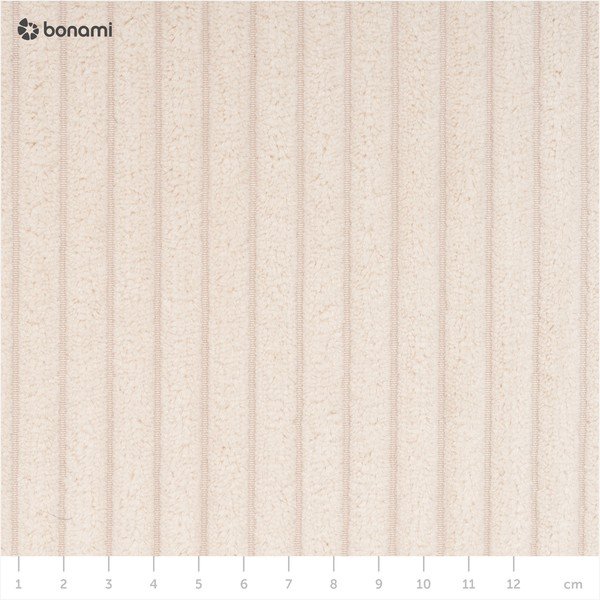 Modul pentru canapea crem cu tapițerie din catifea reiată  (cu colț pe partea stângă ) Nihad modular – Bobochic Paris-image-4