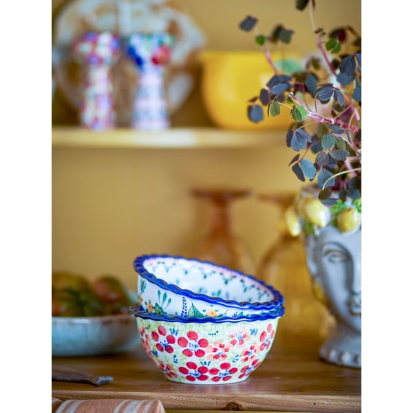 Boluri mici 2 buc. pentru servire din gresie 380 ml Florist – Bloomingville-image-3