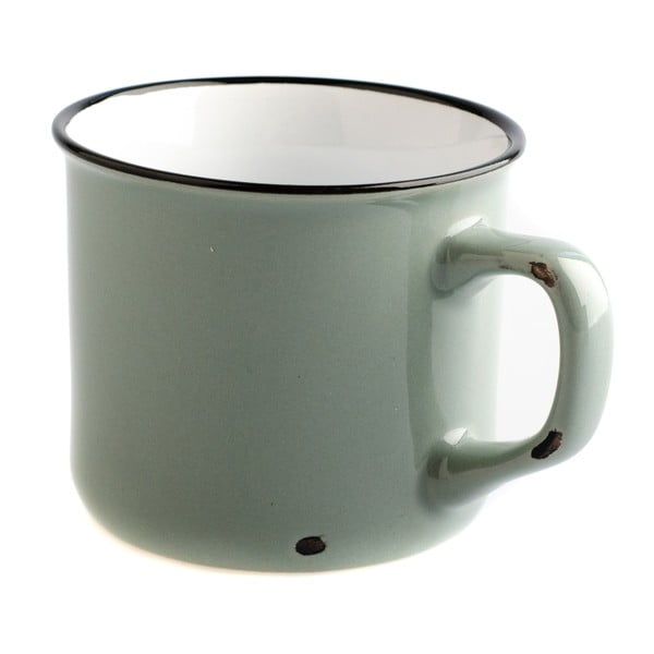 Cană din ceramică Dakls Story Time Over Tea, 230 ml, gri