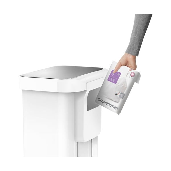 Coș de gunoi cu pedală  din oțel 45 l - simplehuman-image-4
