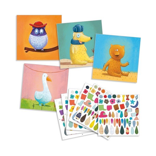 Set imagini cu autocolante Djeco Friends-image-1