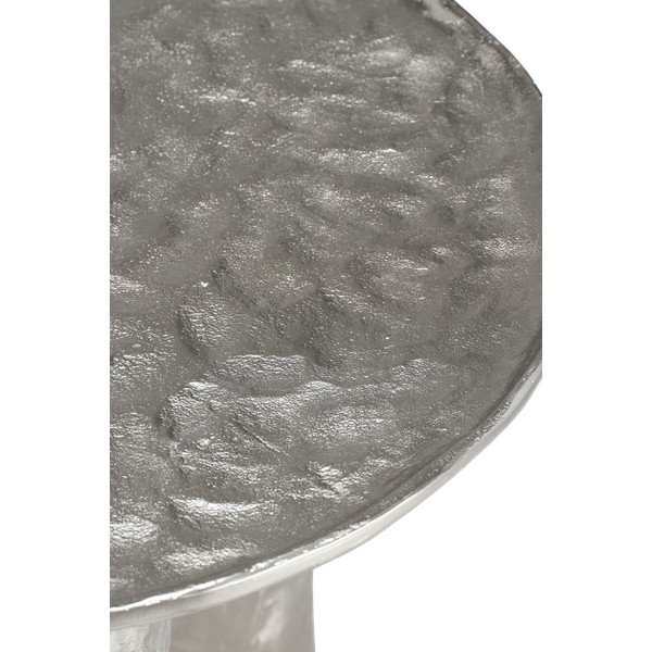 Măsuță de cafea argintie rotundă din aluminiu ø 60 cm Art – Ellos Home-image-3