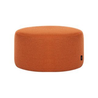 Puf teracotă cu tapițerie din lână Folk – noo.ma