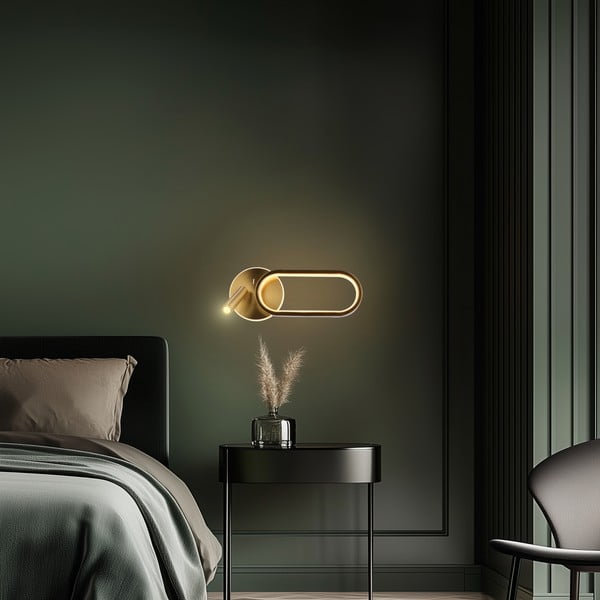 Aplică de perete aurie LED Monet – Candellux Lighting-image-3