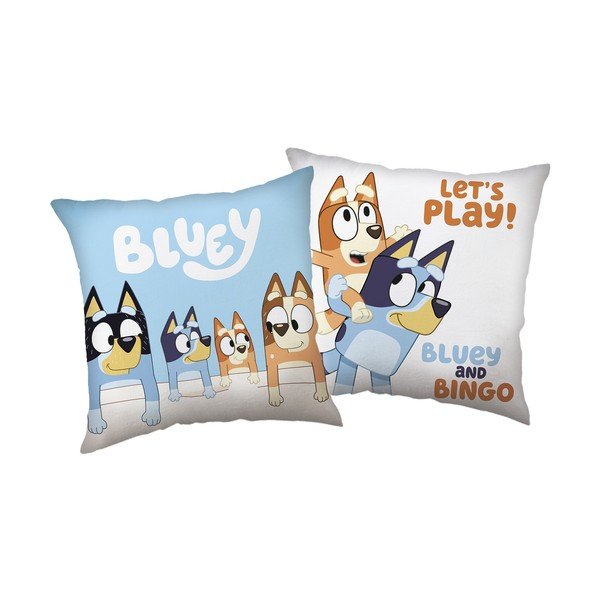 Pernă pentru copii ø 40 cm Bluey "Let´s Play" – Jerry Fabrics